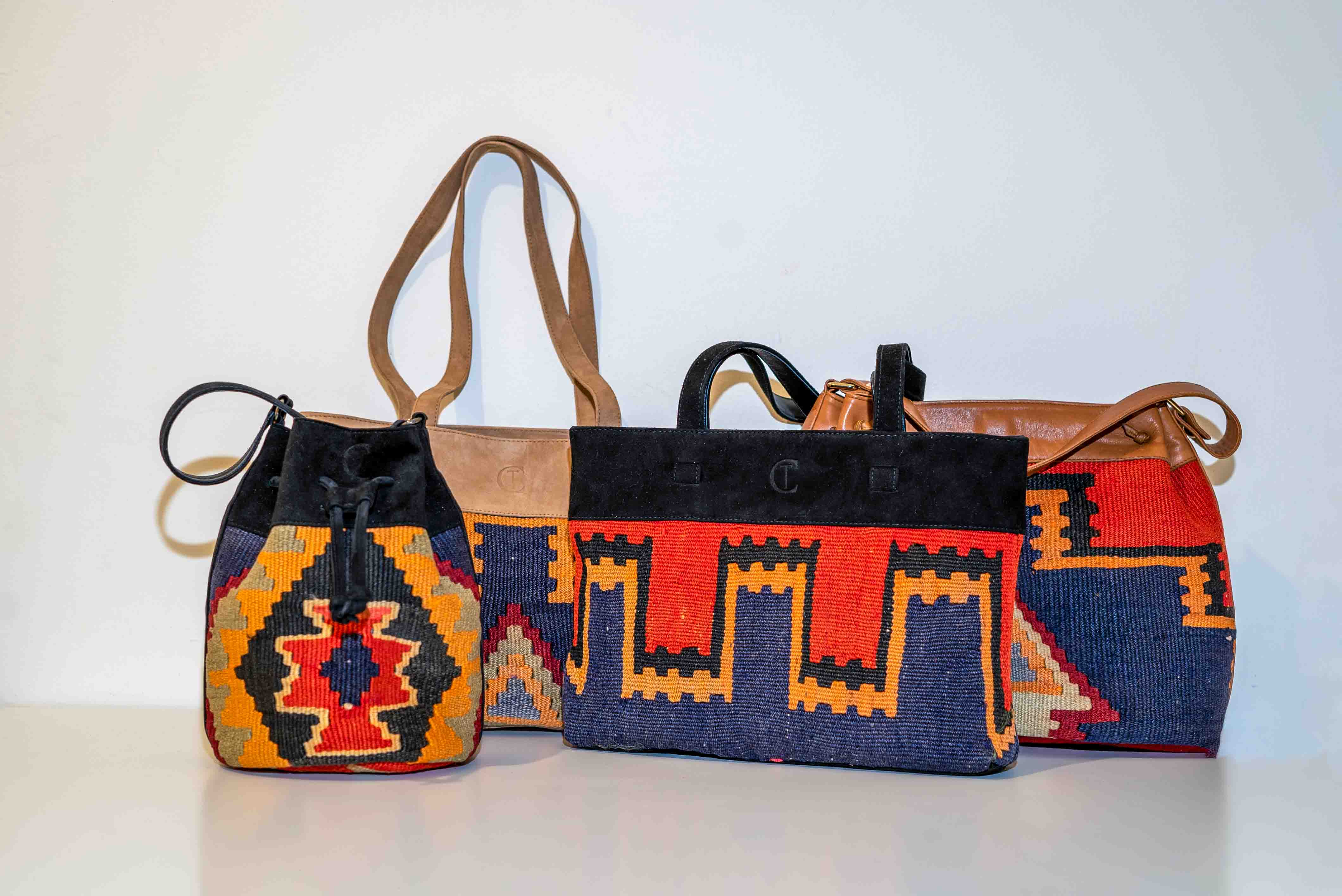 Black Small Kilim Handbag Claudia Triana